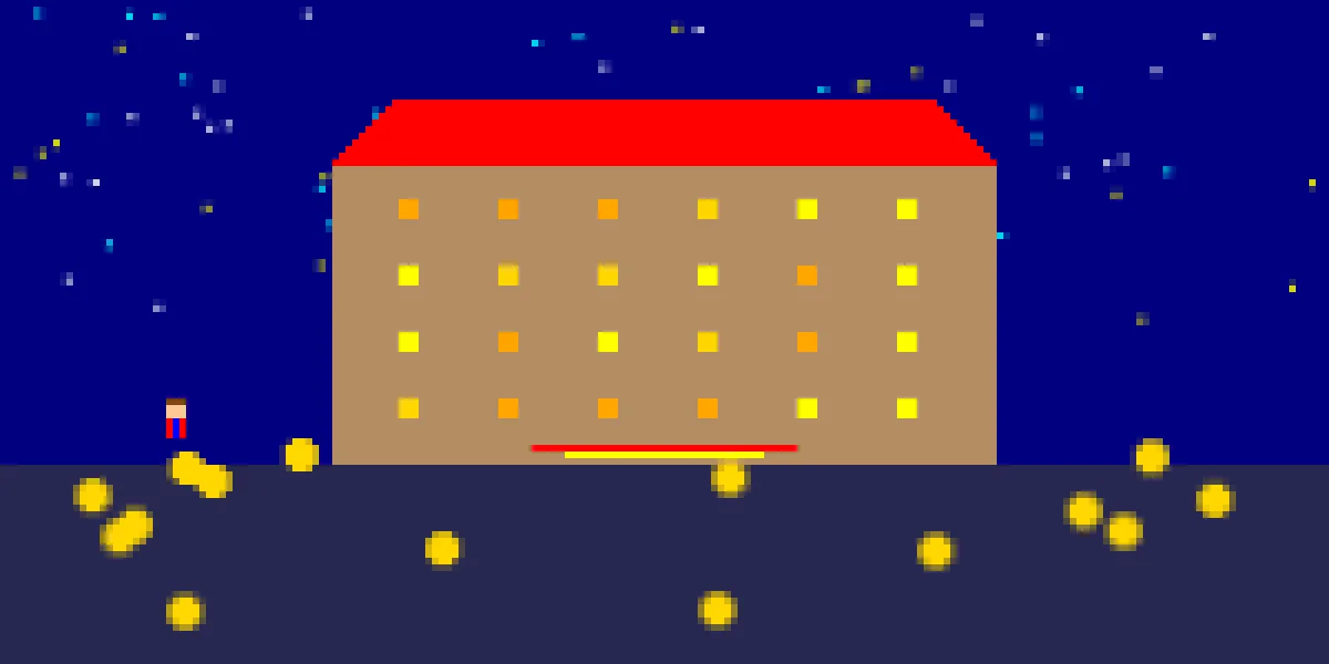 银河娱乐像素风格澳门赌场全景