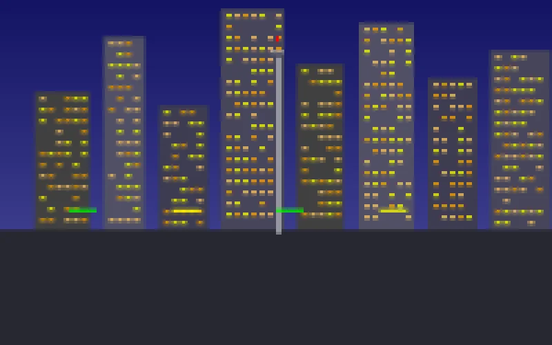 银河娱乐像素风格澳门城市夜景